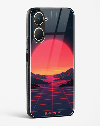 Synthwave Sunset [BREATHE] Glass Case Phone Cover (Vivo)