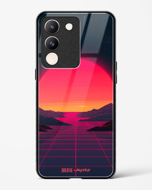 Synthwave Sunset [BREATHE] Glass Case Phone Cover (Vivo)