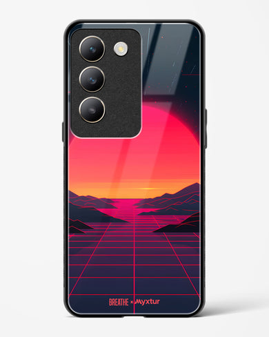 Synthwave Sunset [BREATHE] Glass Case Phone Cover (Vivo)