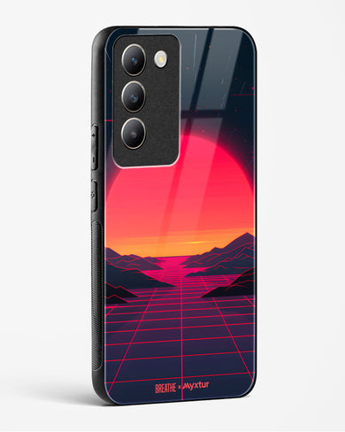 Synthwave Sunset [BREATHE] Glass Case Phone Cover (Vivo)