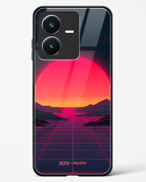 Synthwave Sunset [BREATHE] Glass Case Phone Cover (Vivo)