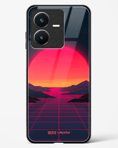 Synthwave Sunset [BREATHE] Glass Case Phone Cover (Vivo)