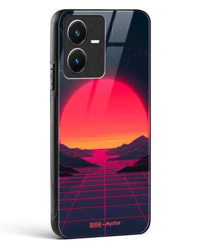 Synthwave Sunset [BREATHE] Glass Case Phone Cover (Vivo)