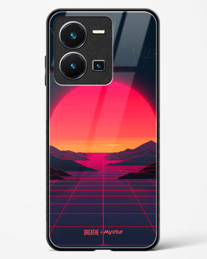 Synthwave Sunset [BREATHE] Glass Case Phone Cover (Vivo)