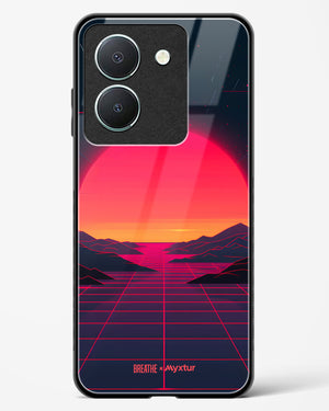 Synthwave Sunset [BREATHE] Glass Case Phone Cover (Vivo)
