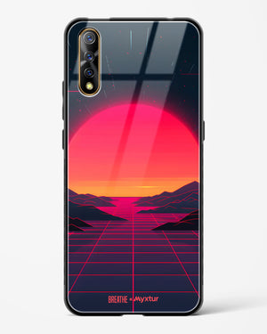 Synthwave Sunset [BREATHE] Glass Case Phone Cover (Vivo)