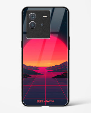 Synthwave Sunset [BREATHE] Glass Case Phone Cover (Vivo)