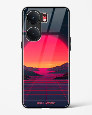 Synthwave Sunset [BREATHE] Glass Case Phone Cover (Vivo)