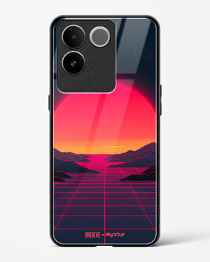 Synthwave Sunset [BREATHE] Glass Case Phone Cover (Vivo)
