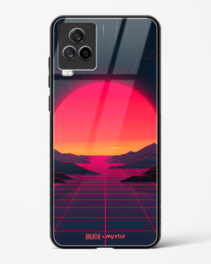 Synthwave Sunset [BREATHE] Glass Case Phone Cover (Vivo)