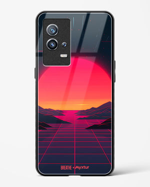 Synthwave Sunset [BREATHE] Glass Case Phone Cover (Vivo)