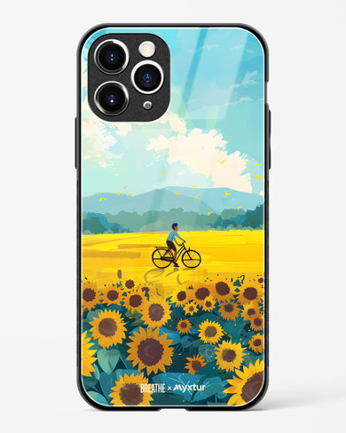 Sunflower Trails [BREATHE] Glass Case Phone Cover (Apple)