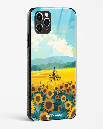 Sunflower Trails [BREATHE] Glass Case Phone Cover (Apple)