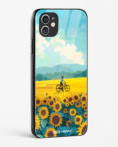 Sunflower Trails [BREATHE] Glass Case Phone Cover (Apple)