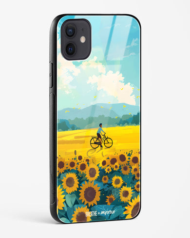 Sunflower Trails [BREATHE] Glass Case Phone Cover (Apple)