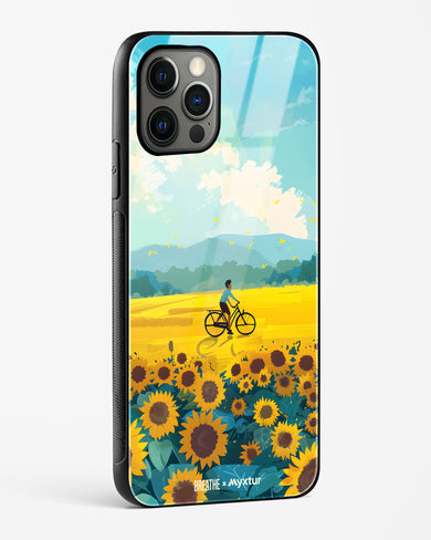 Sunflower Trails [BREATHE] Glass Case Phone Cover (Apple)