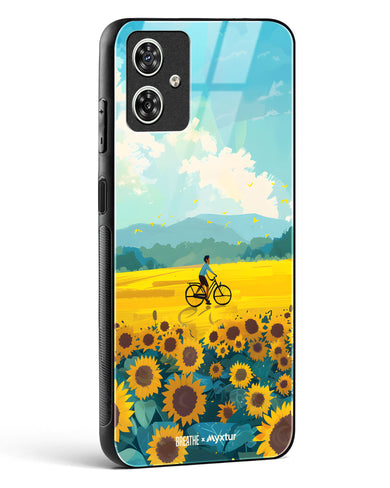Sunflower Trails [BREATHE] Glass Case Phone Cover (Motorola)