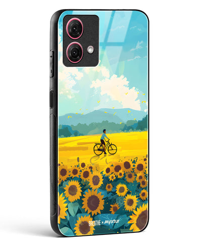 Sunflower Trails [BREATHE] Glass Case Phone Cover (Motorola)