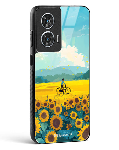 Sunflower Trails [BREATHE] Glass Case Phone Cover (Motorola)