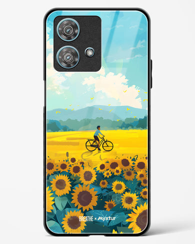 Sunflower Trails [BREATHE] Glass Case Phone Cover (Motorola)