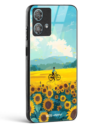Sunflower Trails [BREATHE] Glass Case Phone Cover (Motorola)