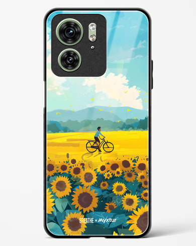 Sunflower Trails [BREATHE] Glass Case Phone Cover (Motorola)