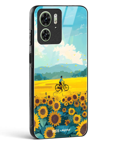 Sunflower Trails [BREATHE] Glass Case Phone Cover (Motorola)