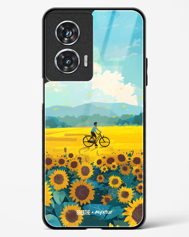Sunflower Trails [BREATHE] Glass Case Phone Cover (Motorola)