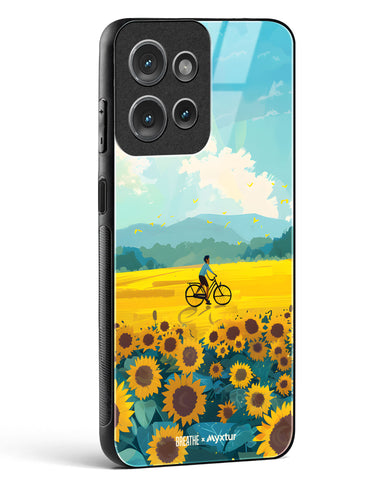 Sunflower Trails [BREATHE] Glass Case Phone Cover (Motorola)