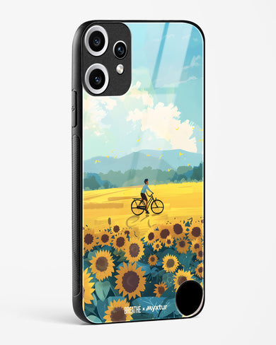 Sunflower Trails [BREATHE] Glass Case Phone Cover (Nothing)