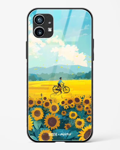 Sunflower Trails [BREATHE] Glass Case Phone Cover (Nothing)