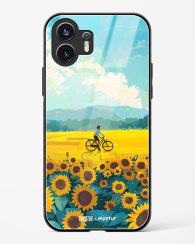 Sunflower Trails [BREATHE] Glass Case Phone Cover (Nothing)