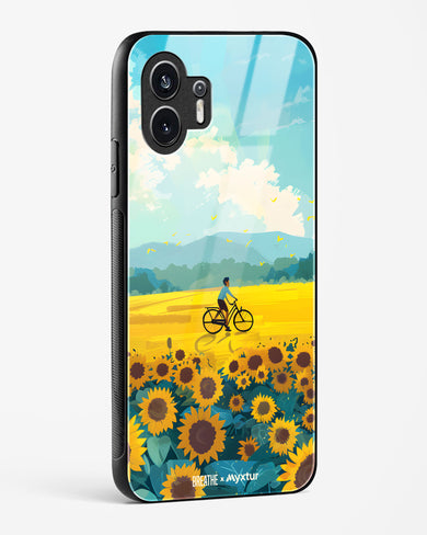 Sunflower Trails [BREATHE] Glass Case Phone Cover (Nothing)