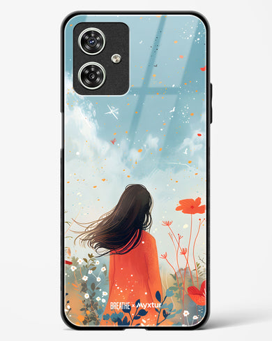 Sparkling Meadow [BREATHE] Glass Case Phone Cover (Motorola)
