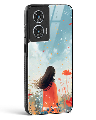 Sparkling Meadow [BREATHE] Glass Case Phone Cover (Motorola)