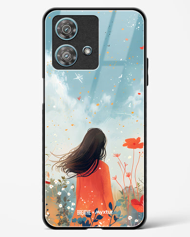 Sparkling Meadow [BREATHE] Glass Case Phone Cover (Motorola)