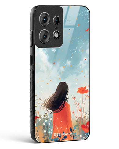 Sparkling Meadow [BREATHE] Glass Case Phone Cover (Motorola)