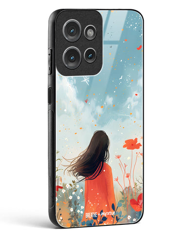 Sparkling Meadow [BREATHE] Glass Case Phone Cover (Motorola)