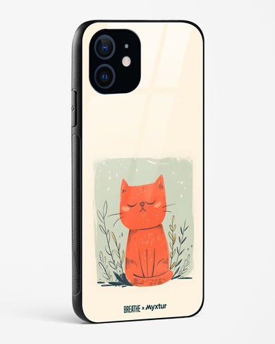 Orange Whiskers [BREATHE] Glass Case Phone Cover (Apple)