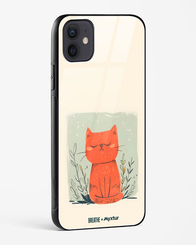 Orange Whiskers [BREATHE] Glass Case Phone Cover (Apple)