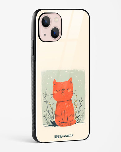 Orange Whiskers [BREATHE] Glass Case Phone Cover (Apple)