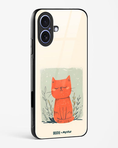 Orange Whiskers [BREATHE] Glass Case Phone Cover (Apple)