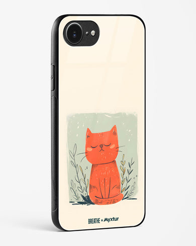 Orange Whiskers [BREATHE] Glass Case Phone Cover (Apple)