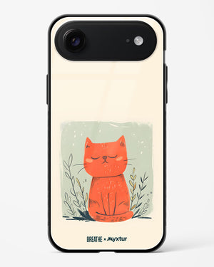 Orange Whiskers [BREATHE] Glass Case Phone Cover (Apple)