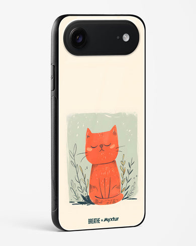Orange Whiskers [BREATHE] Glass Case Phone Cover (Apple)