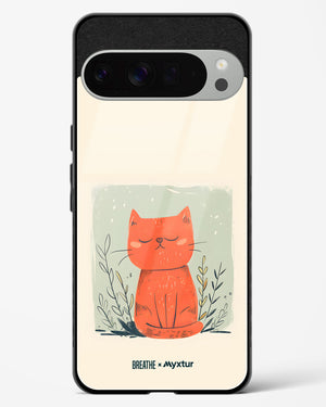 Orange Whiskers [BREATHE] Glass Case Phone Cover (Google)