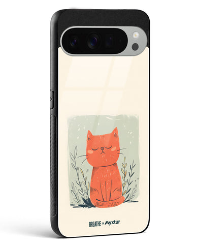 Orange Whiskers [BREATHE] Glass Case Phone Cover (Google)