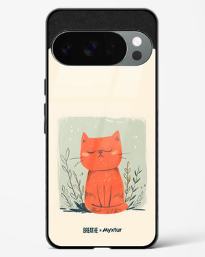 Orange Whiskers [BREATHE] Glass Case Phone Cover (Google)