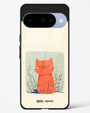 Orange Whiskers [BREATHE] Glass Case Phone Cover (Google)