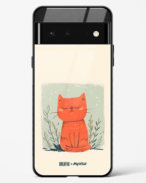 Orange Whiskers [BREATHE] Glass Case Phone Cover (Google)